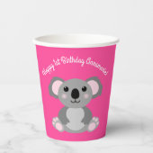 Koala Beer Cute Kind Birthday Party Papieren Bekers