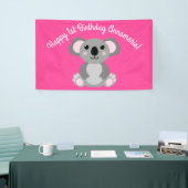 Koala Beer Cute Kind Birthday Party Spandoek (Beurs)