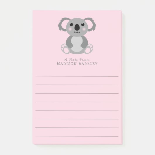 Koala Beer Cute Kind Post-it® Notes (Voorkant)