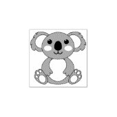 Koala Beer Cute Kind Rubberstempel (Afrduk)