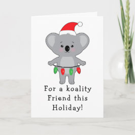 Koala Beer Decorting voor kerstvrienden Kaart