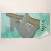Koala Beer Design Beach Towel Strandlaken (Voorkant)
