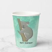Koala Beer Design Paper Cups Papieren Bekers (Achterkant)