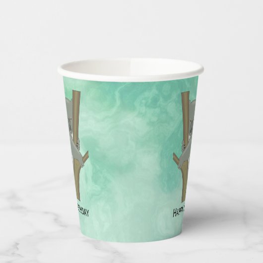 Koala Beer Design Paper Cups Papieren Bekers (Links)