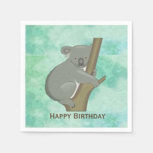 Koala Beer Design Paper Napkins Servet