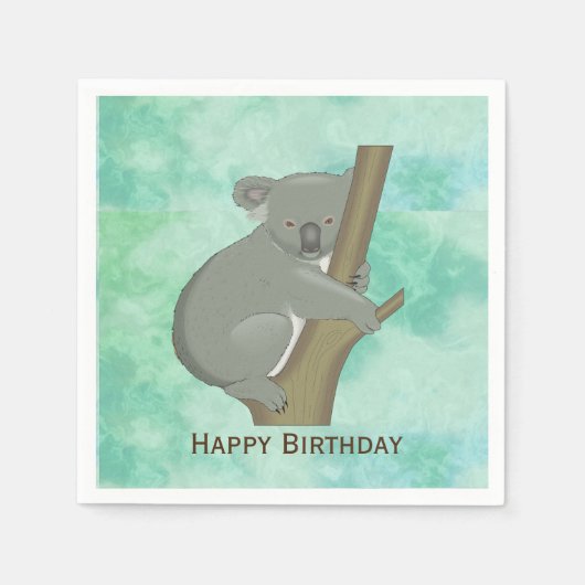 Koala Beer Design Paper Napkins Servet (Voorkant)