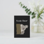 Koala Beer Dier Wilde Dieren Visitekaartje (Staand voorkant)