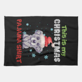 Koala Beer Dit Is Mijn Kerst Pyjama Shirt Theedoek (Horizontaal)