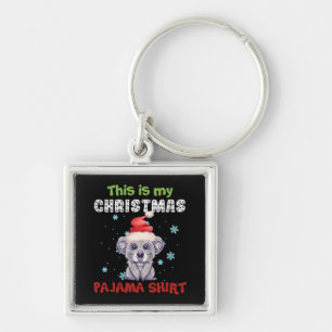 Koala Beer Dit is mijn kerstpajama Shirt Sleutelhanger