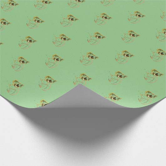 Koala Beer Drawing Cadeaupapier (Hoek)