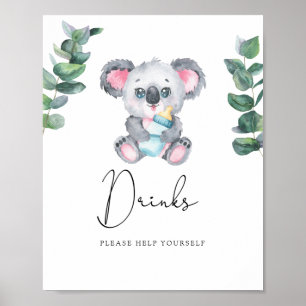 Koala Beer drink je zelf Poster