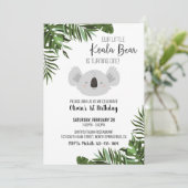 Koala Beer eerste uitnodiging (Staand voorkant)