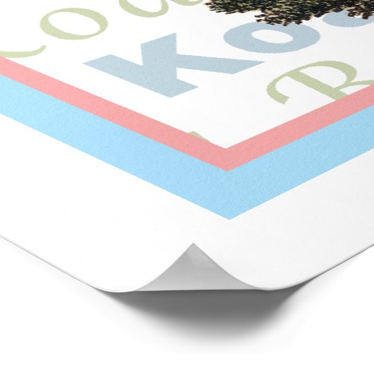 Koala-Beer en Baby-Poster Poster (Hoek)