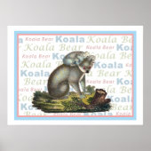 Koala-Beer en Baby-Poster Poster (Voorkant)