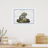 Koala-Beer en Baby-Poster Poster (Keuken)