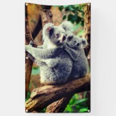 KOALA BEER EN CUB BANNER MET GROMMETS (Verticaal)