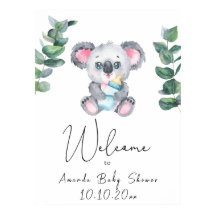 Koala Beer en Eucalyptus - Welkom Foam Board