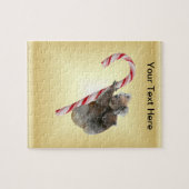 Koala Beer en Joey Cub Candy Cane Legpuzzel (Horizontaal)