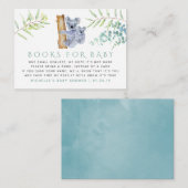 Koala Beer Eucalyptus Leaves Baby Book Request Informatiekaartje (Voorkant / Achterkant)