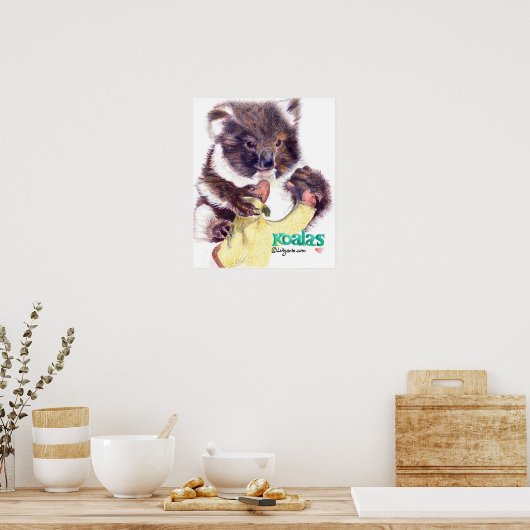 Koala Beer Fine Art Print en Poster (Keuken)