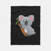 Koala Beer Fleece Deken (Voorkant)