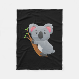 Koala Beer Fleece Deken