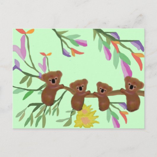 Koala Beer Fun Briefkaarten (Voorkant)