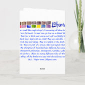 Koala Beer Gekleurde Potlood Groet en Opmerking Ka Kaart (Achterkant)