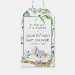 Koala Beer Gift Labels voor gunsten Cadeaulabel
