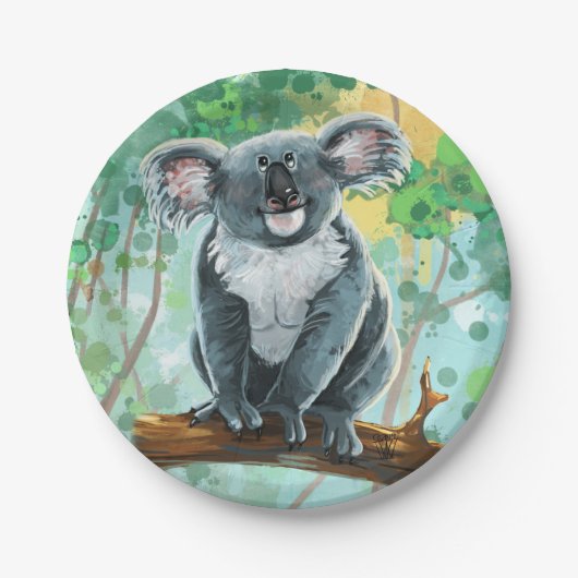 Koala Beer Gifts & Accessoires Papieren Bordje (Voorkant)
