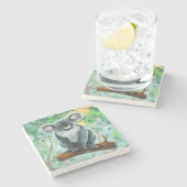 Koala Beer Gifts & Accessoires Stenen Onderzetter (Zijkant)