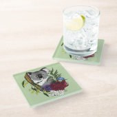 Koala Beer Glazen Onderzetter (Schuin)