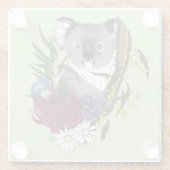 Koala Beer Glazen Onderzetter (Achterkant)