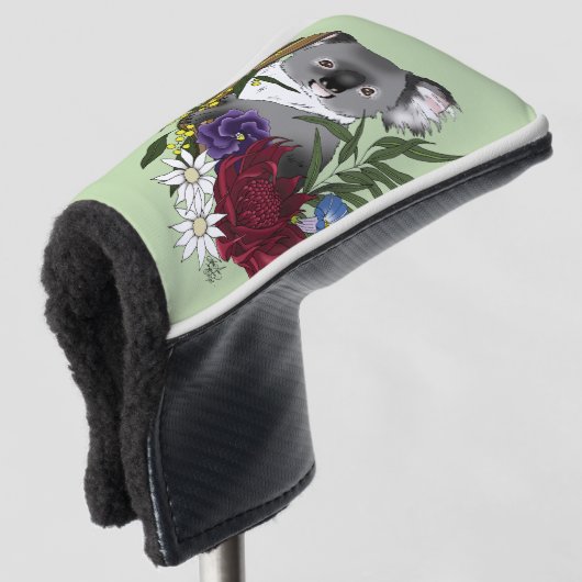 Koala Beer Groen Golfheadcover (3/4 voorkant)