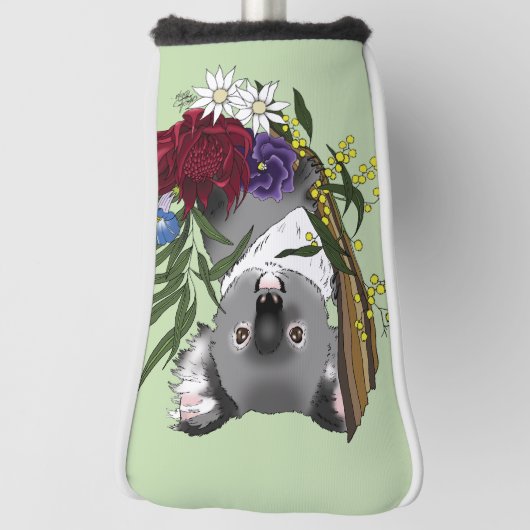 Koala Beer Groen Golfheadcover (Draai 90)