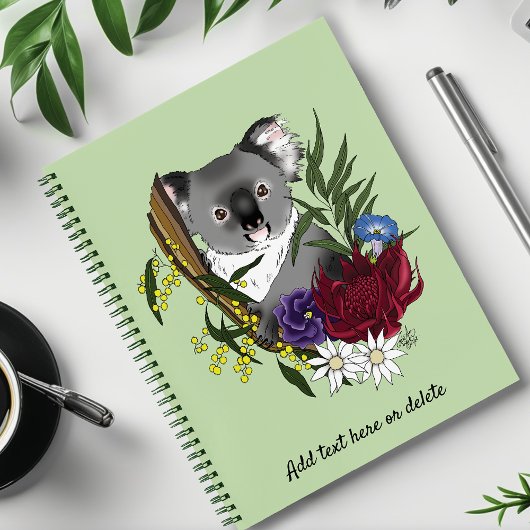 Koala Beer Groen Notitieboek