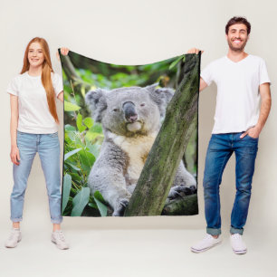 Koala Beer Grote vlootsbank Fleece Deken