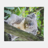 Koala Beer Grote vlootsbank Fleece Deken (Voorkant (Horizontaal))