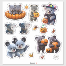 Koala Beer Halloween Stickers Schattige Veel desig