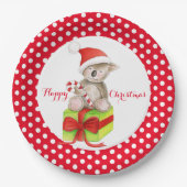 Koala beer Happy Christmas party papier bord (Voorkant)