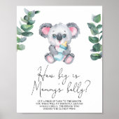 Koala Beer - Hoe groot is het buikspel van mama Poster (Voorkant)
