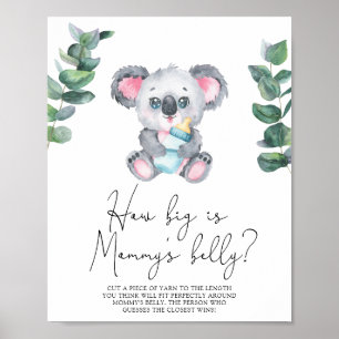 Koala Beer - Hoe groot is het buikspel van mama Poster