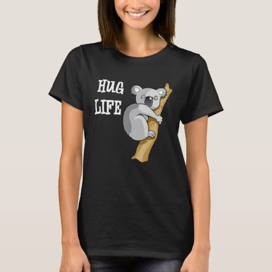 Koala Beer Hug Funny Quote Cool Afbeelding Koala T-shirt (Voorkant)