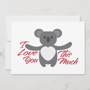 Koala Beer Ik Hou Zoveel Van Jou Feestdagenkaart