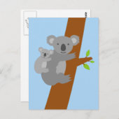 Koala beer illustratie briefkaarten (Voorkant / Achterkant)