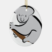 Koala-beer in boom keramisch ornament (Rechts)