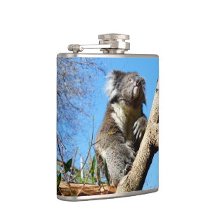 Koala-Beer in de oude boom, heupkolf Heupfles