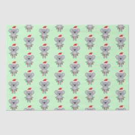 Koala Beer in Santa hat en Decorations Tissue Pap Tissuepapier