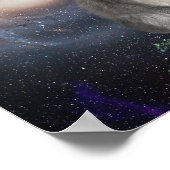 Koala-Beer in Space Fun Surreal-Poster Poster (Hoek)