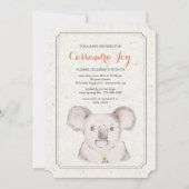 Koala Beer Invitation Kaart (Voorkant)